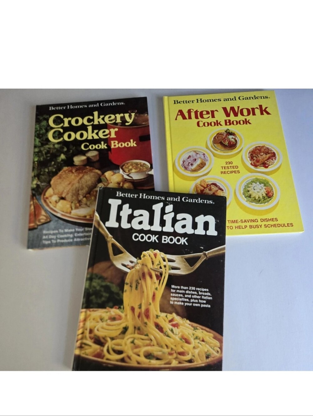 Better Homes And Gardens 1970's Cookbook Lot Vintage Italian Crockery After Work